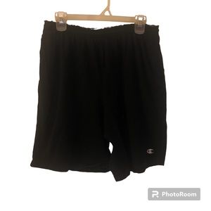 L Black Champion Shorts